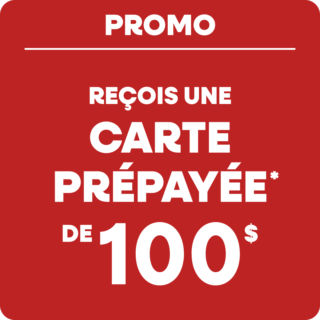 Carte prépayée de 100$