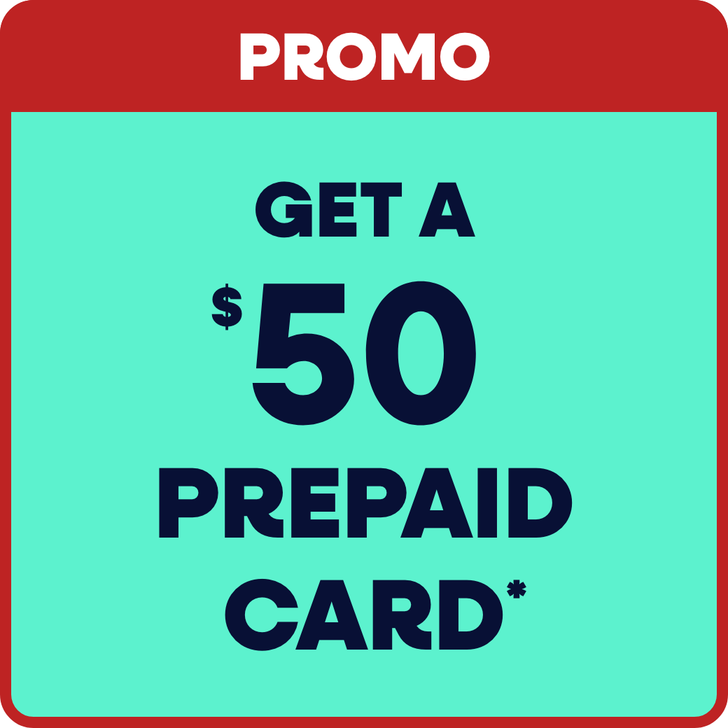 Get a $50 prepaid card