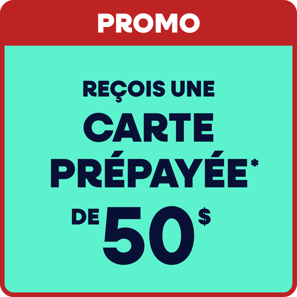 Carte prépayée de 50$